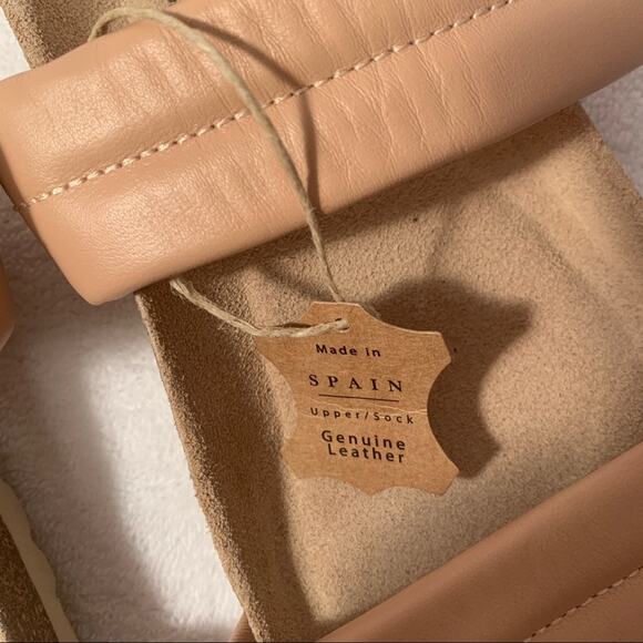 Biostep Light Pink Leather Sandals Slides Slip Ons Made in Spain NWT - Picture 4 of 9